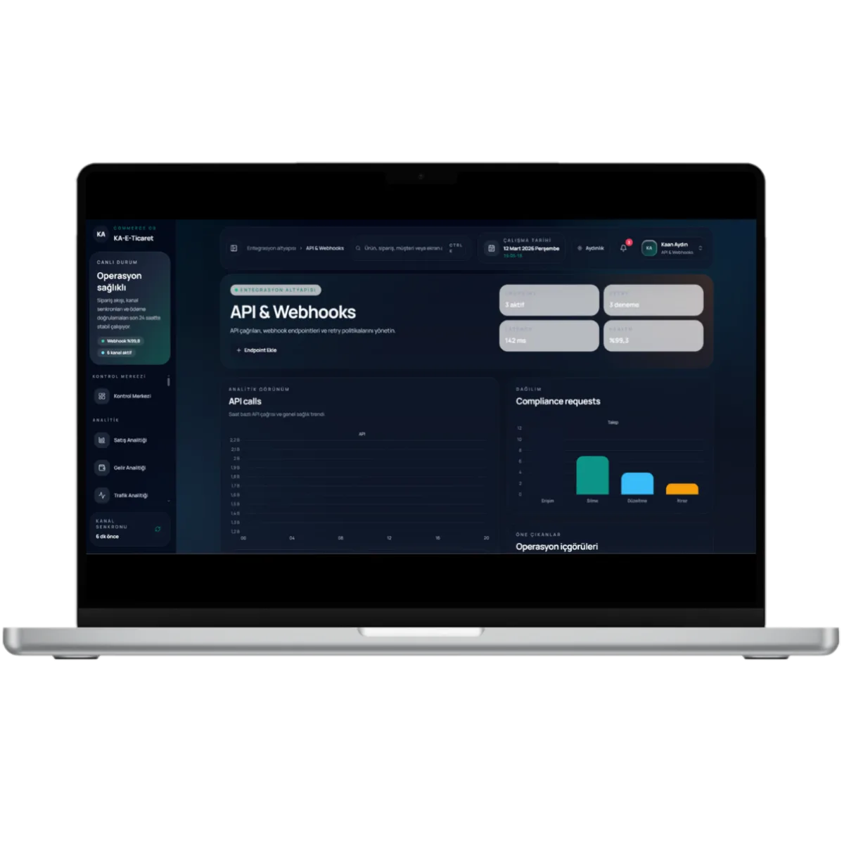 KA E-Commerce Admin Dashboard