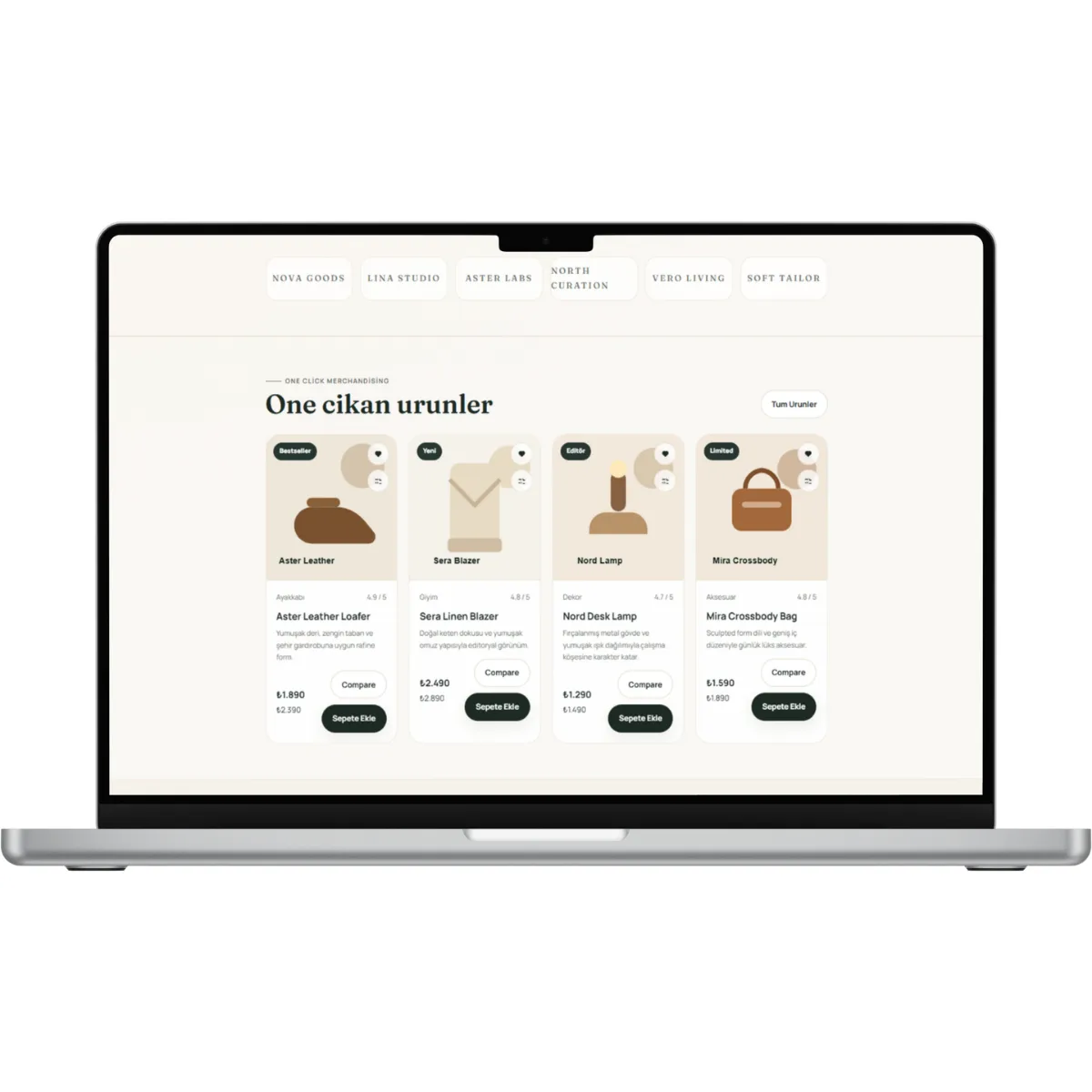 Modern HTML E-Ticaret Teması