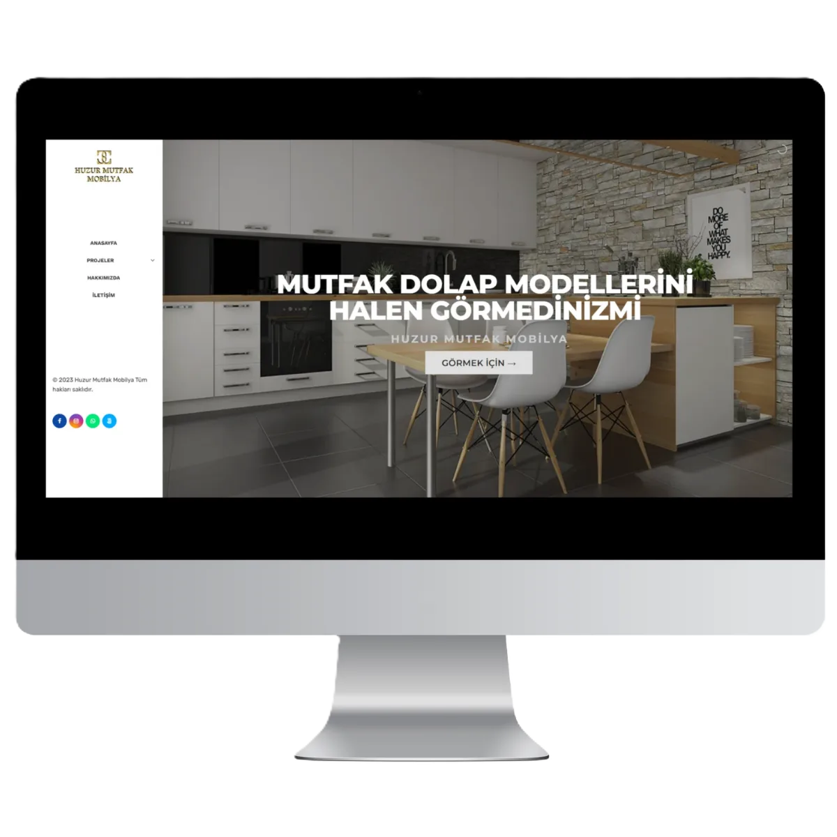 Huzur Mutfak Mobilya - Kurumsal Web Sitesi
