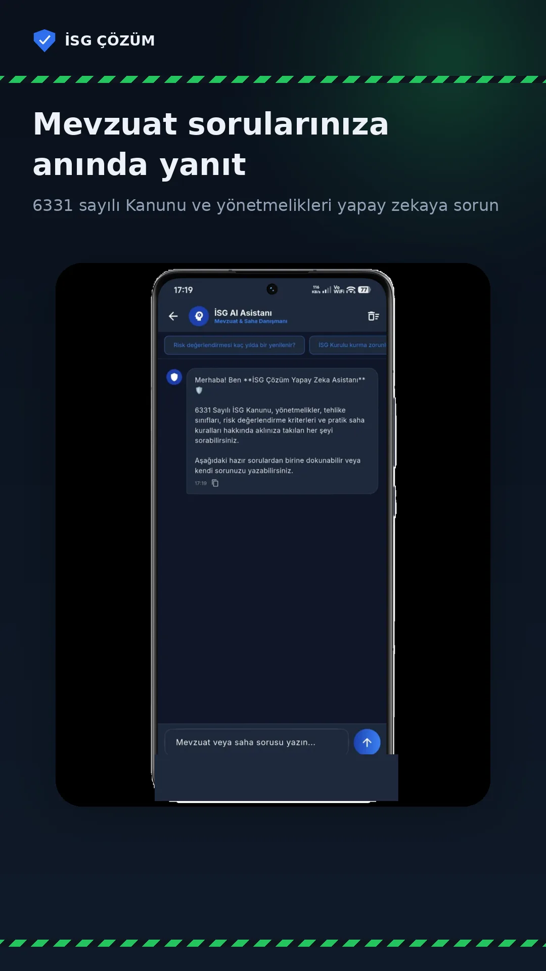 İSG Çözüm Mobil Uygulama Geliştirme
